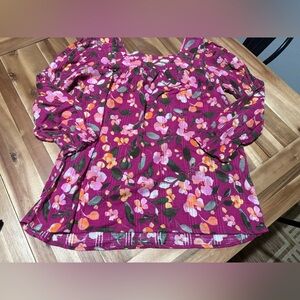 Pioneer woman floral longsleeve top medium